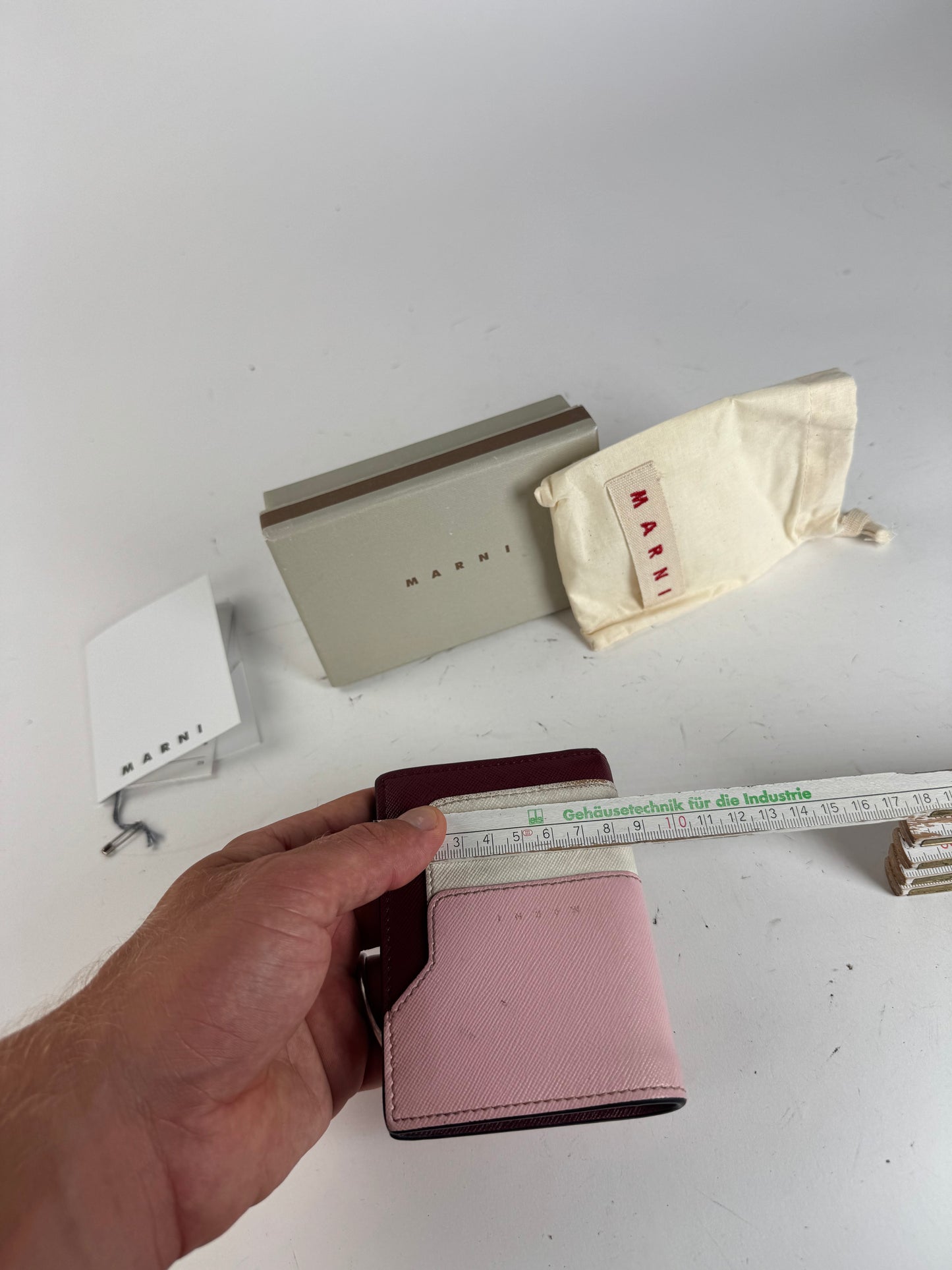 Vintage Marni Leather wallet pink Black Brown