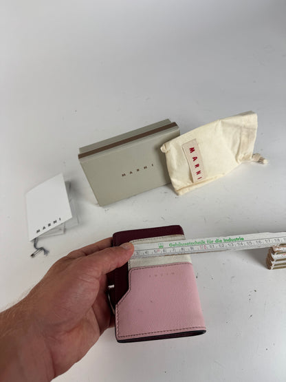 Vintage Marni Leather wallet pink Black Brown