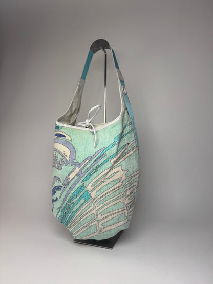 Vintage Emilio Pucci Abstract 2Way Bag white Blue