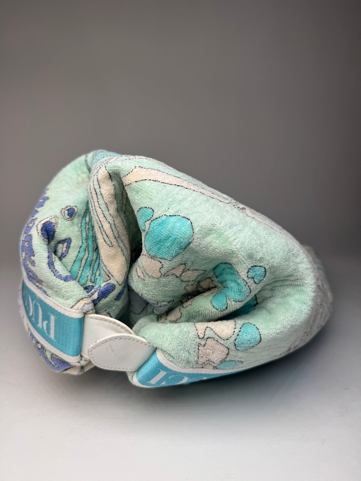 Vintage Emilio Pucci Abstract 2Way Bag white Blue