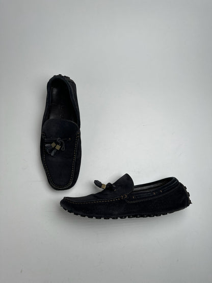 Vintage Louis Vuitton Suede Loafer black
