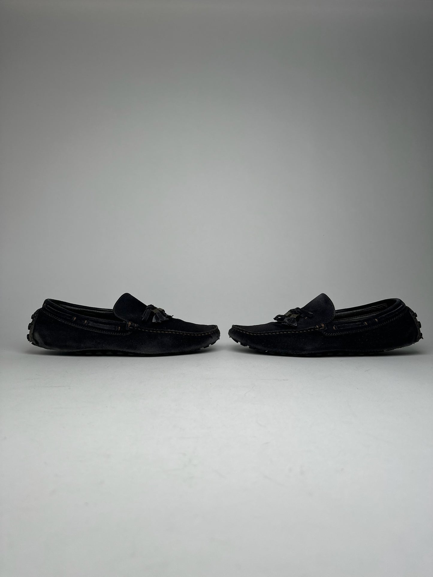 Vintage Louis Vuitton Suede Loafer black