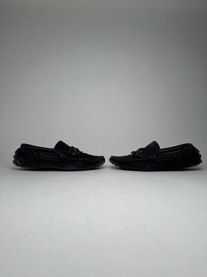 Vintage Louis Vuitton Suede Loafer black