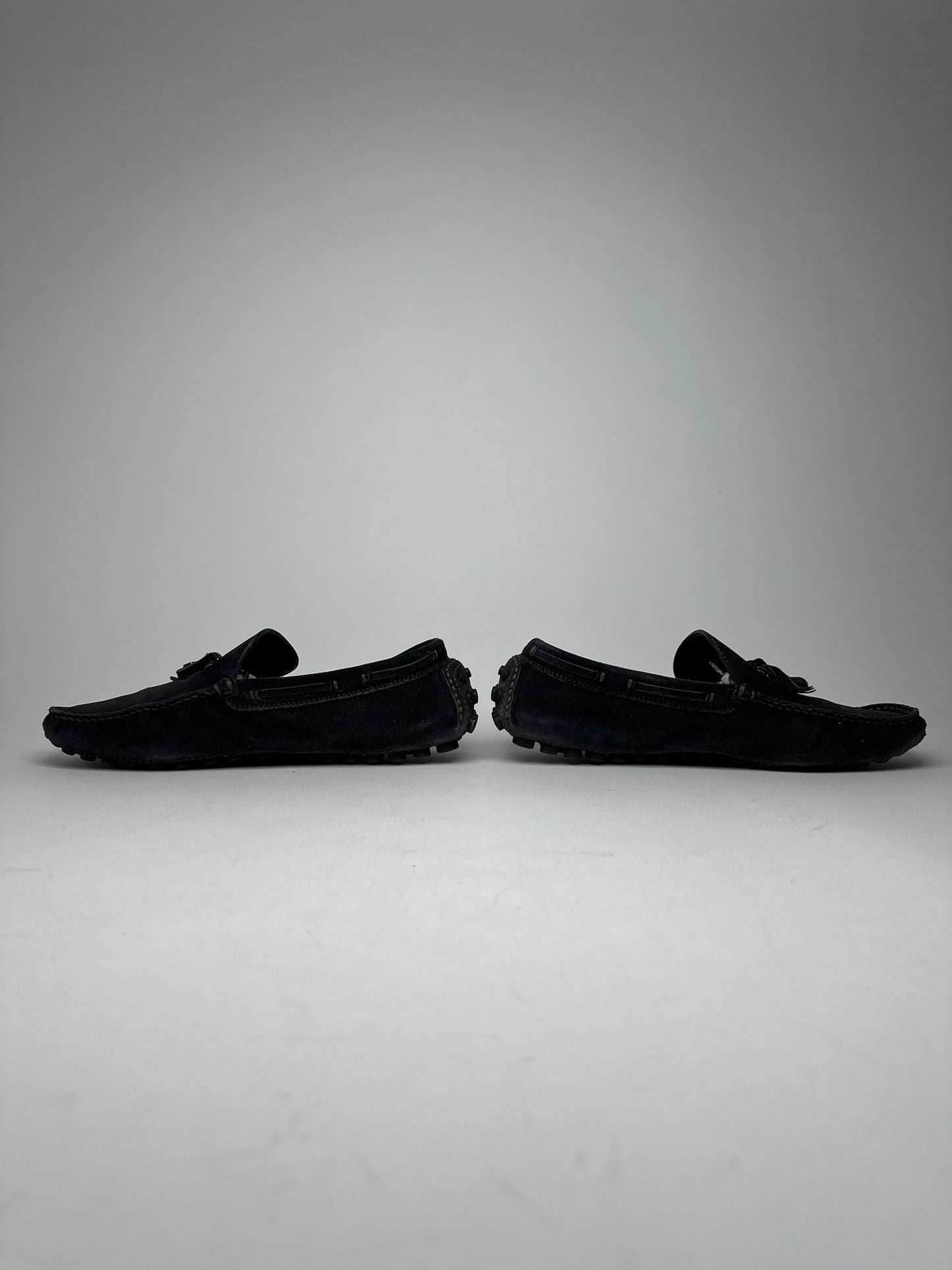 Vintage Louis Vuitton Suede Loafer black