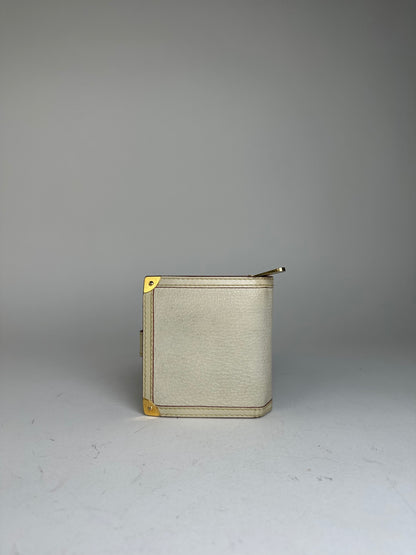 Vintage Louis Vuitton Suhali Compact Wallet Cream Goat Leather