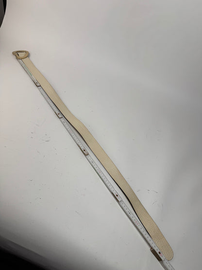 Vintage Gucci Heart Leather Belt white