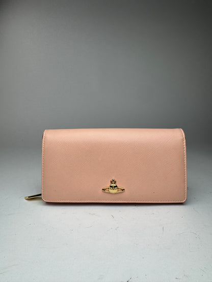 Vintage Vivienne Westwood leather wallet pink