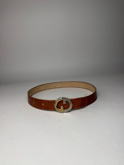 Vintage Gucci Leather Belt Brown
