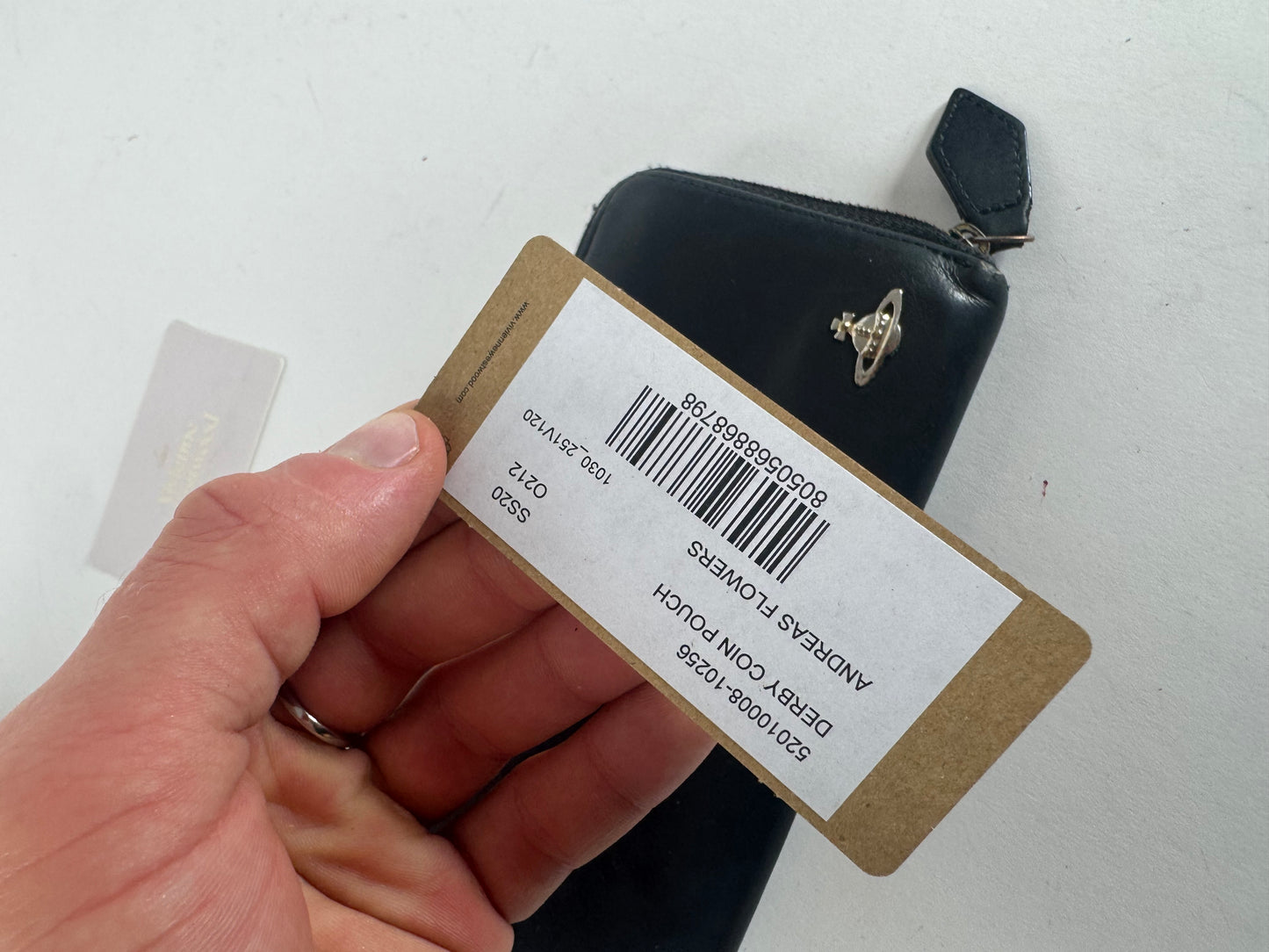 Vintage Vivienne Westwood Leather Zippy Wallet Black