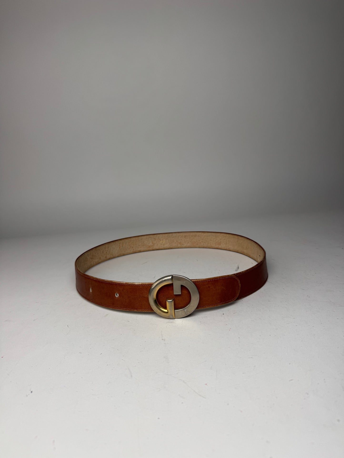 Vintage Gucci Leather Belt Brown