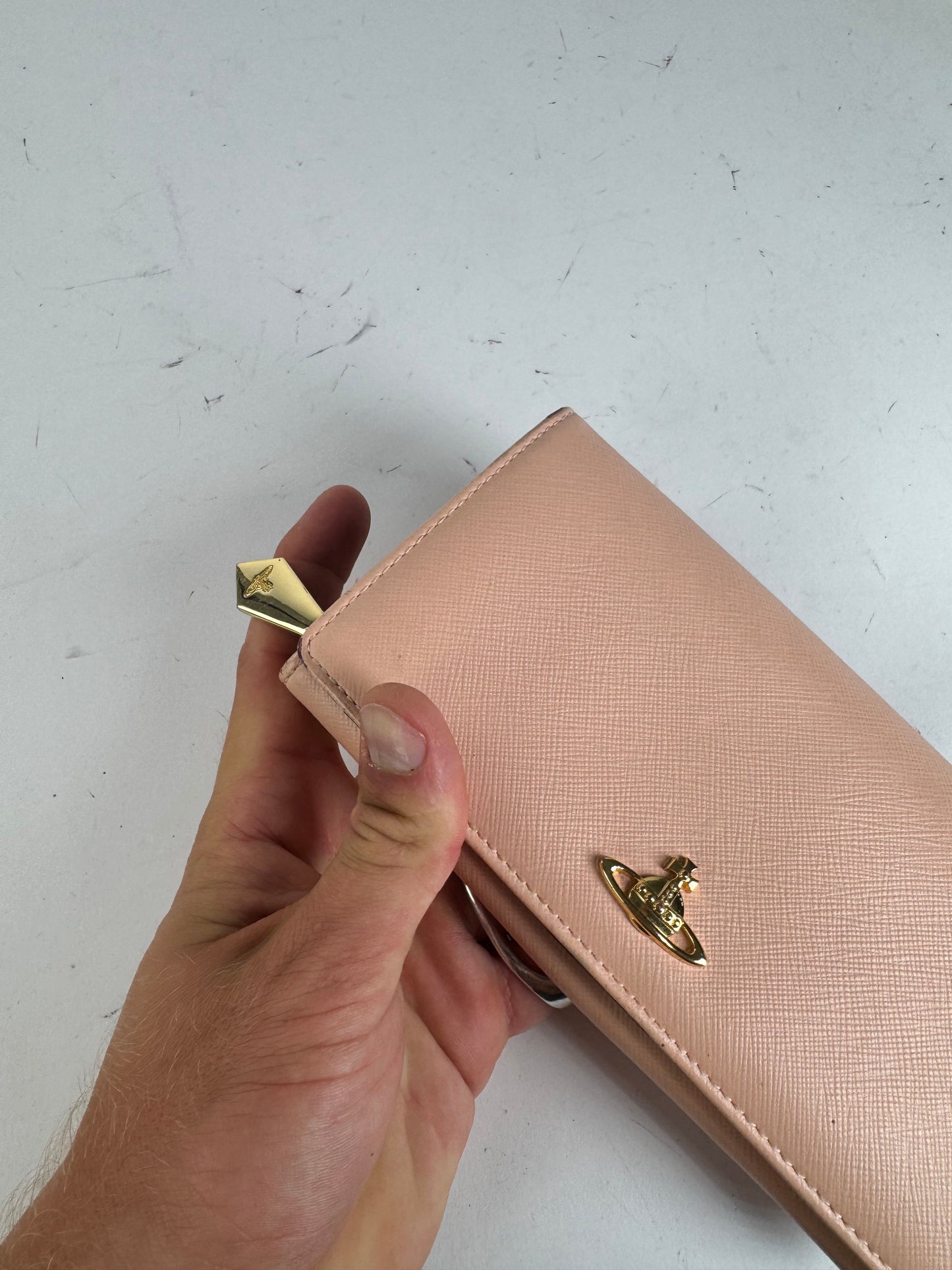 Vintage Vivienne Westwood leather wallet pink