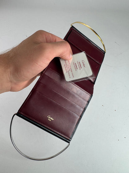 Vintage Cartier Patent leather mini bag / Wallet black