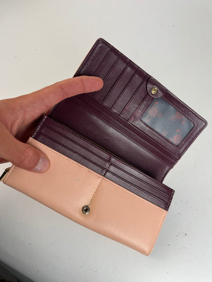 Vintage Vivienne Westwood leather wallet pink