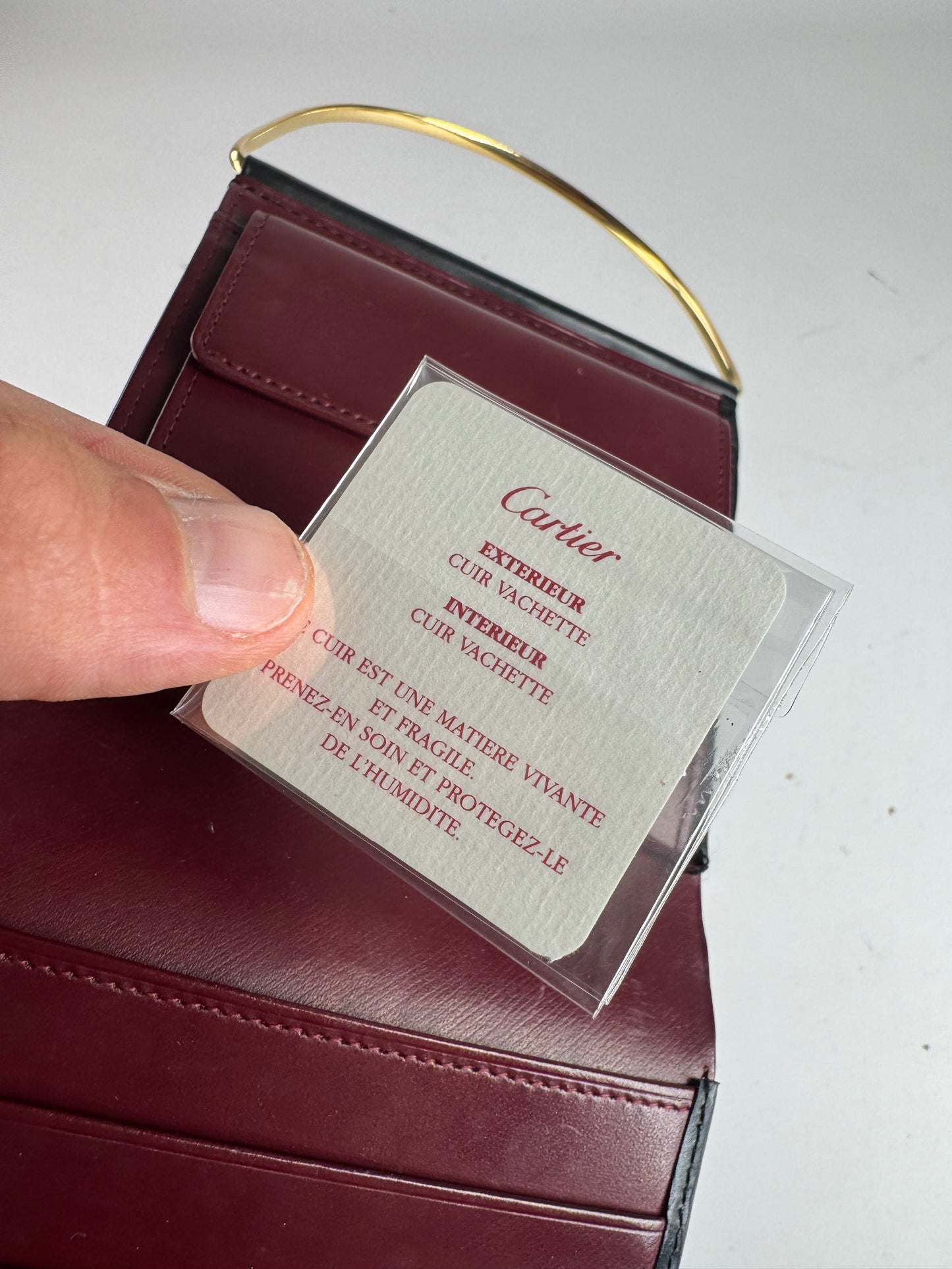 Vintage Cartier Patent leather mini bag / Wallet black