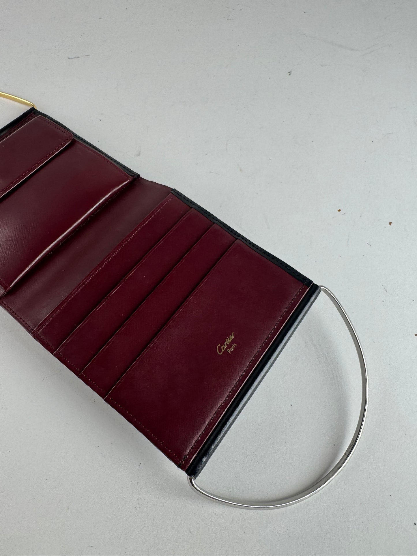 Vintage Cartier Patent leather mini bag / Wallet black