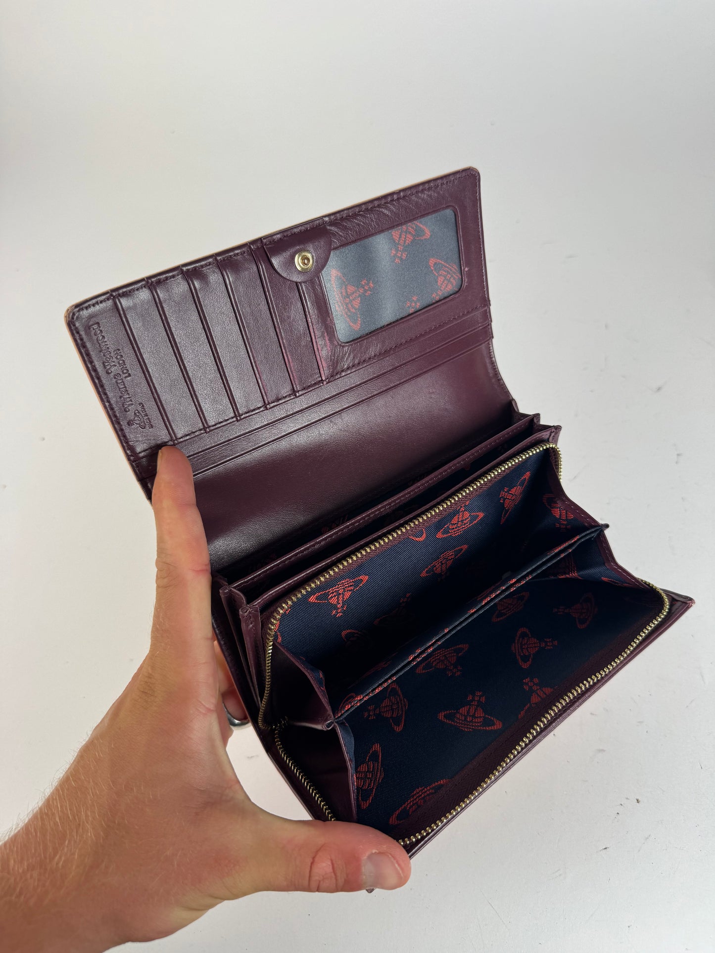 Vintage Vivienne Westwood leather wallet pink