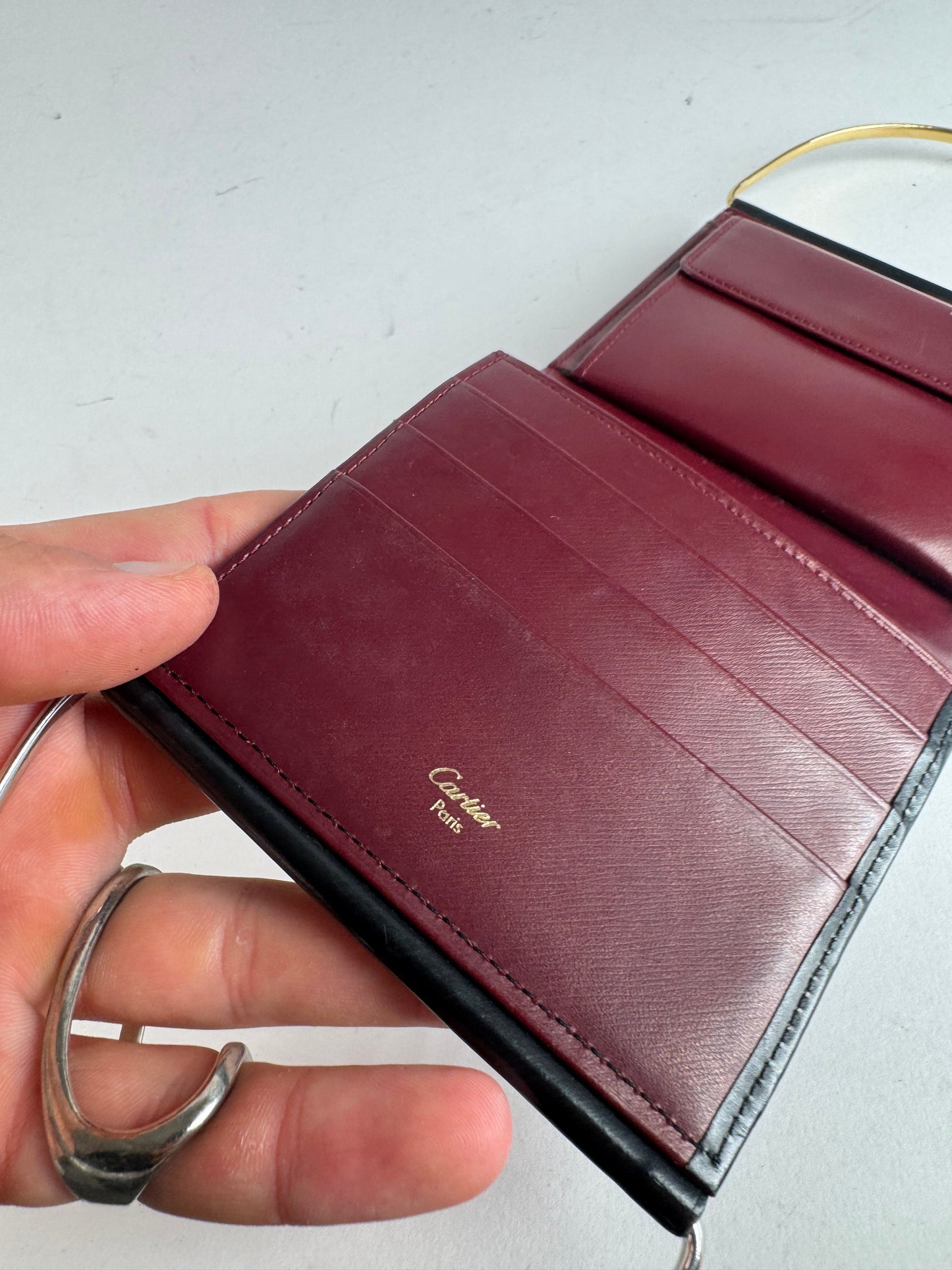 Vintage Cartier Patent leather mini bag / Wallet black
