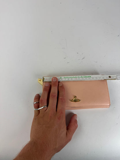 Vintage Vivienne Westwood leather wallet pink