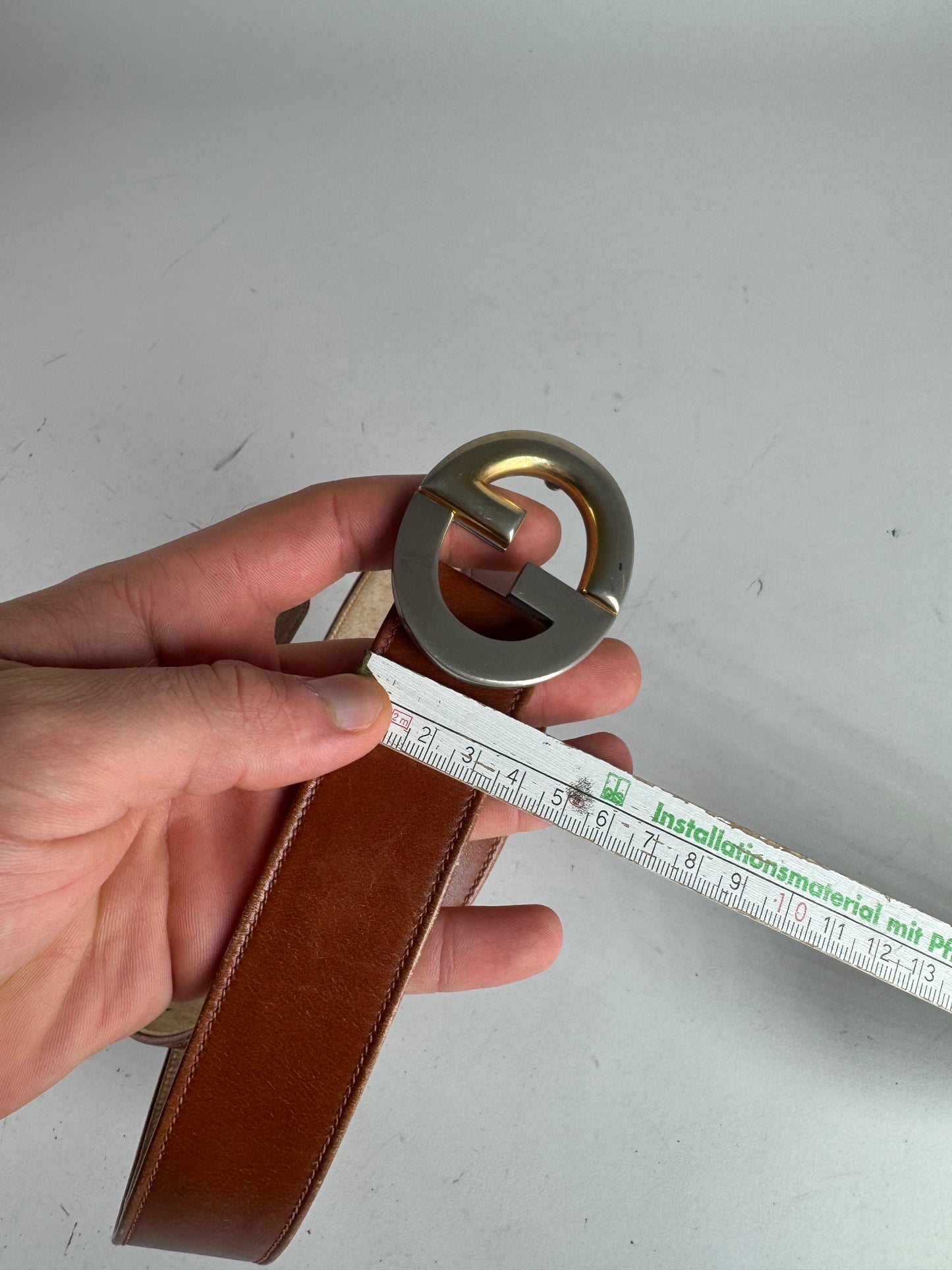 Vintage Gucci Leather Belt Brown