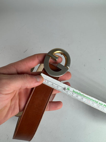 Vintage Gucci Leather Belt Brown
