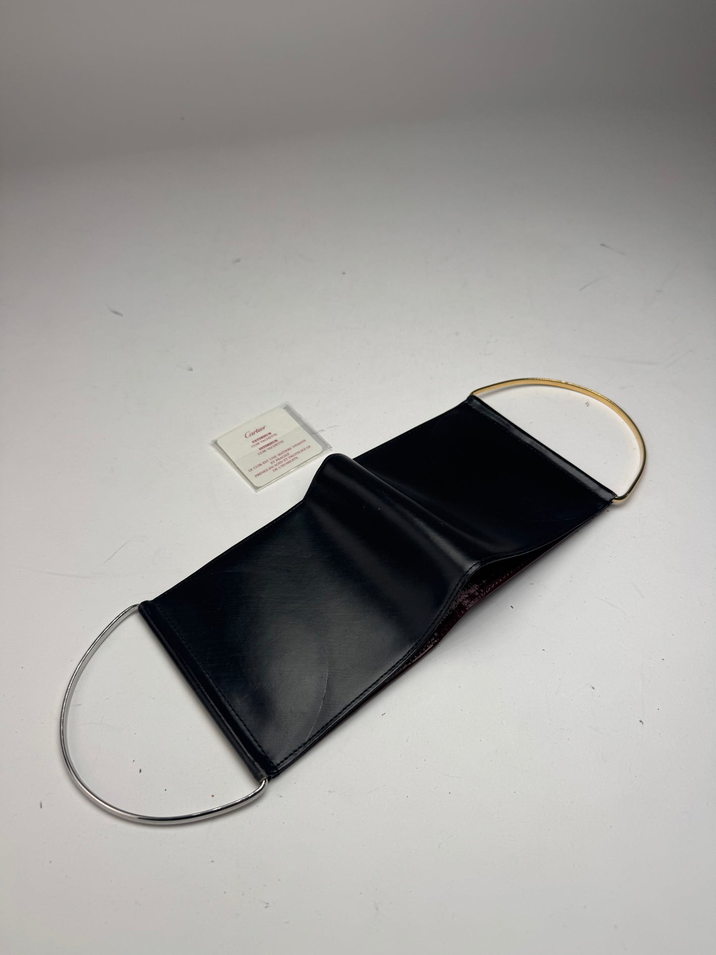 Vintage Cartier Patent leather mini bag / Wallet black