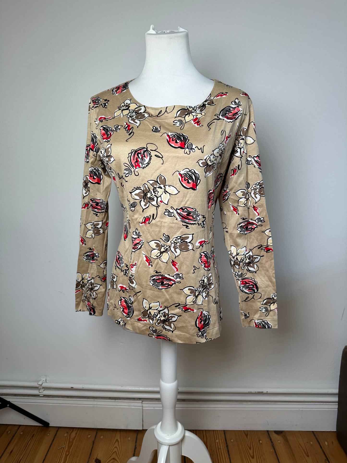 Vintage Dior Crewneck Sweater Gold Floral M