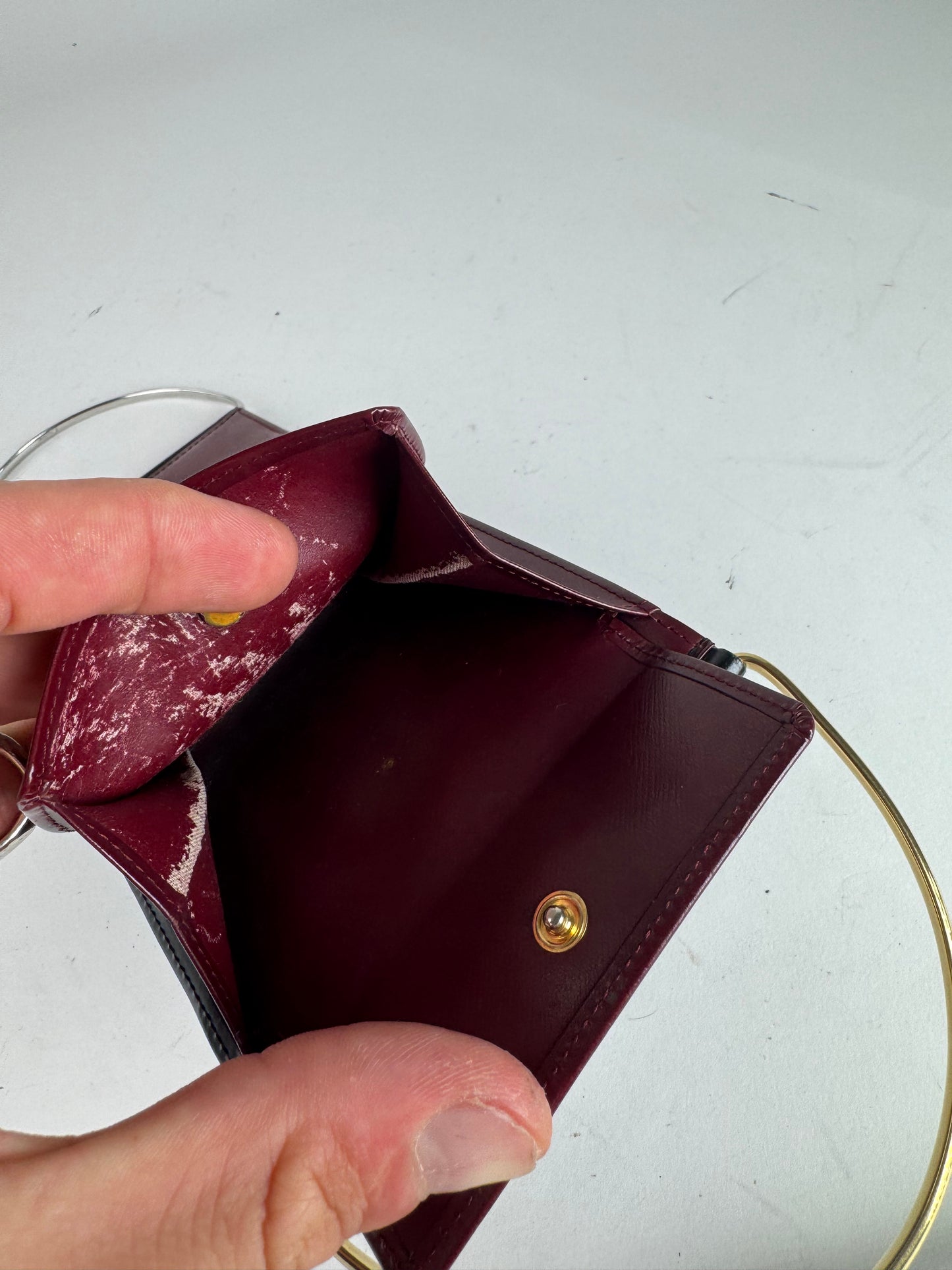 Vintage Cartier Patent leather mini bag / Wallet black