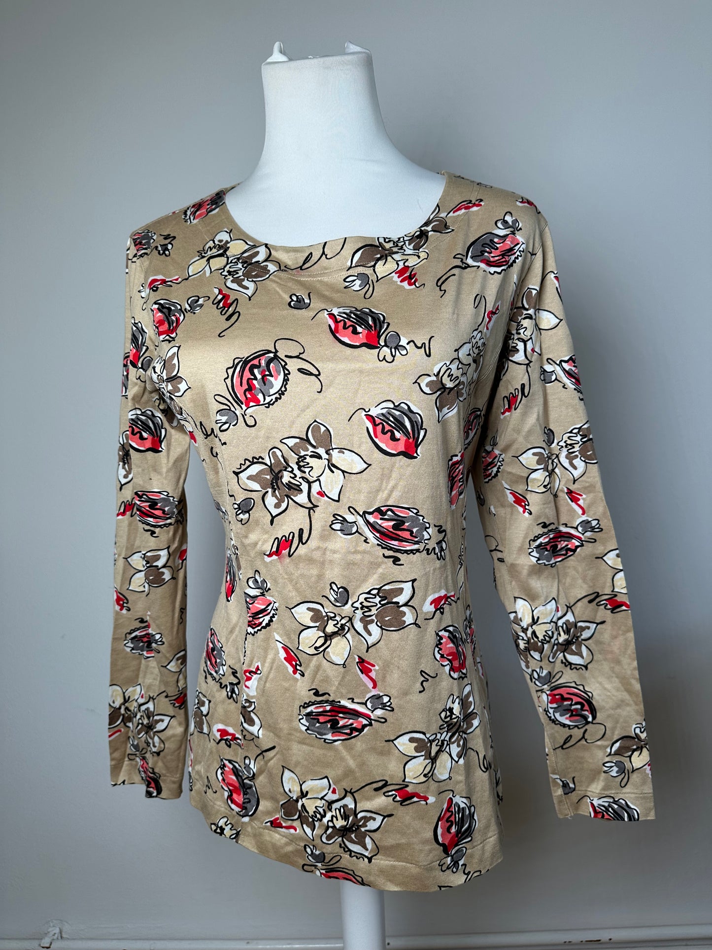 Vintage Dior Crewneck Sweater Gold Floral M