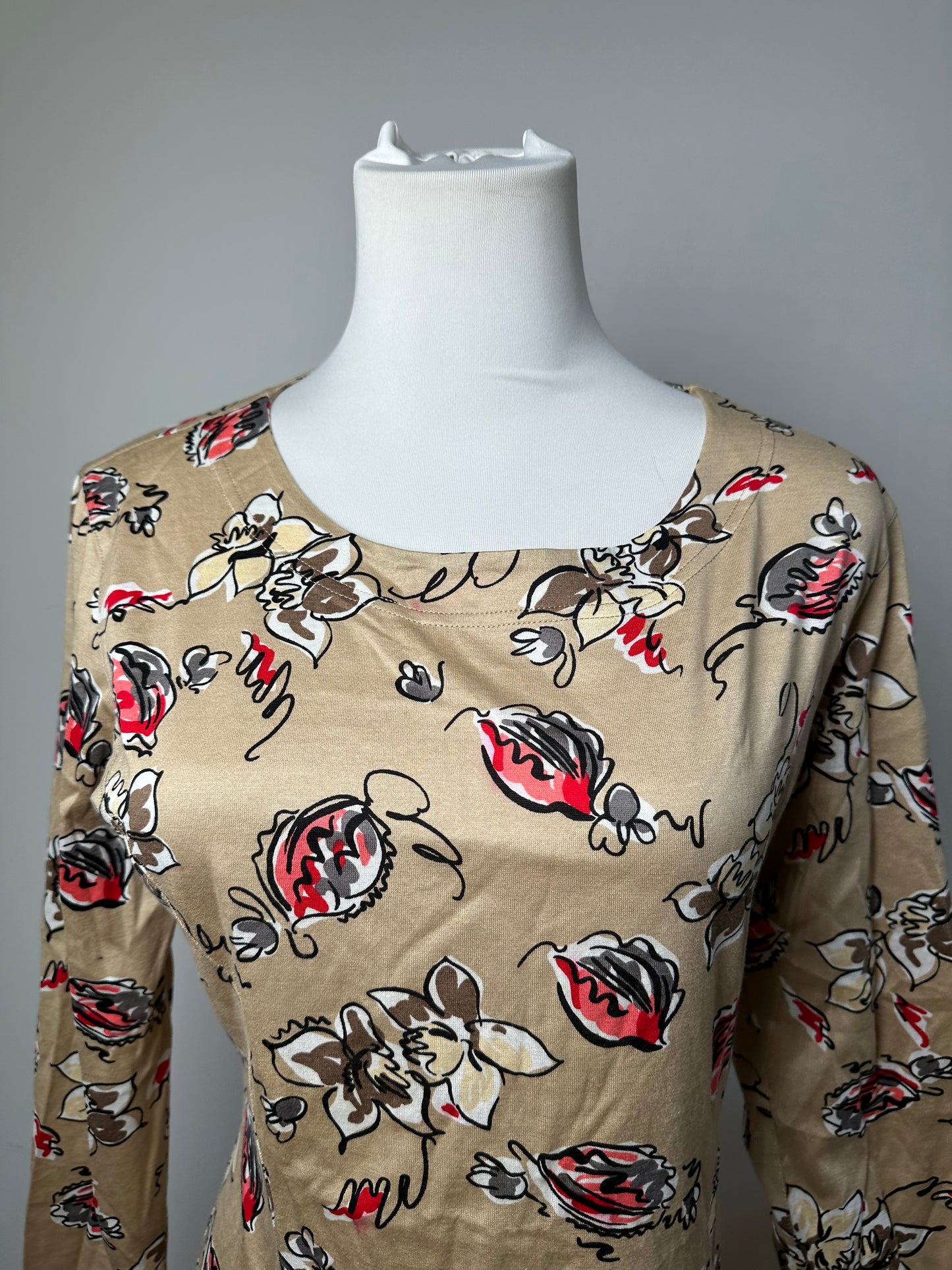 Vintage Dior Crewneck Sweater Gold Floral M
