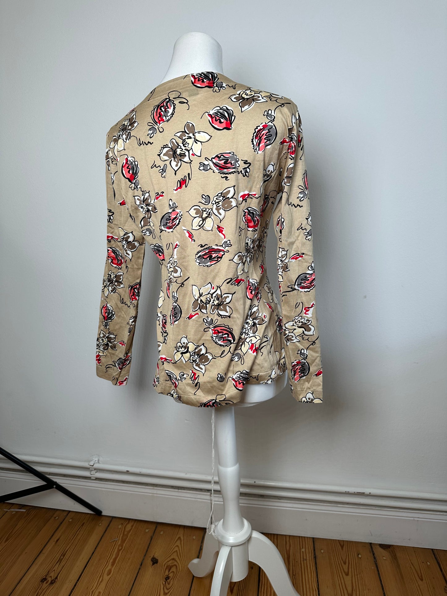 Vintage Dior Crewneck Sweater Gold Floral M