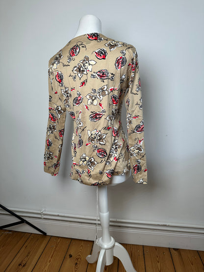 Vintage Dior Crewneck Sweater Gold Floral M