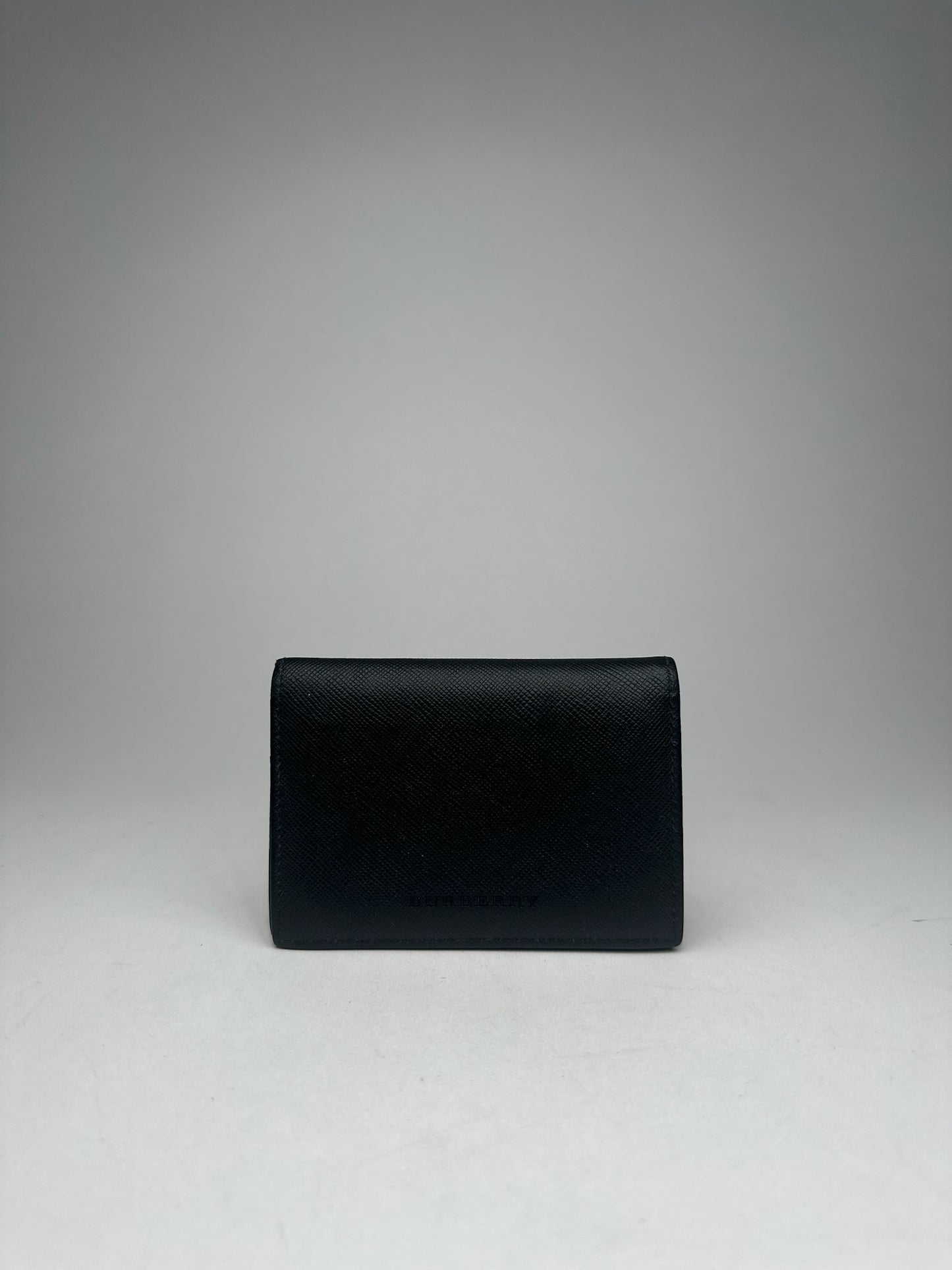 Vintage Burberry Leather Card Holder black