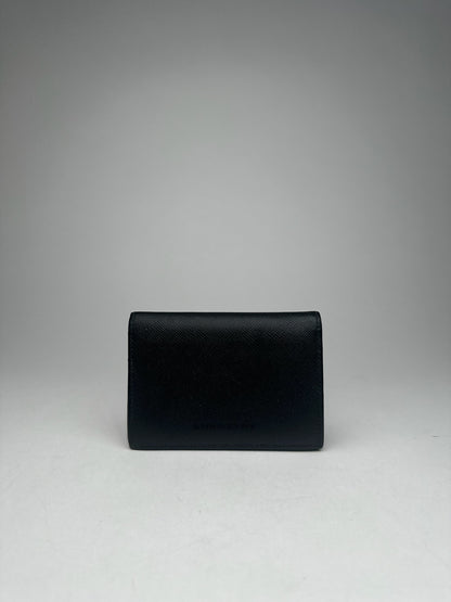 Vintage Burberry Leather Card Holder black