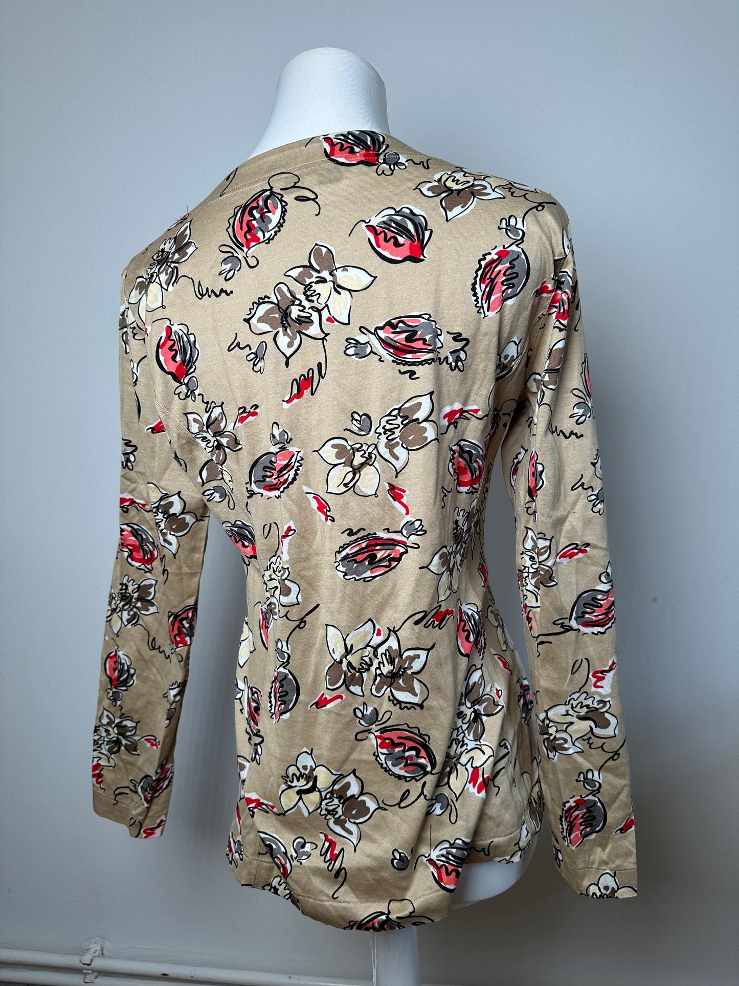 Vintage Dior Crewneck Sweater Gold Floral M