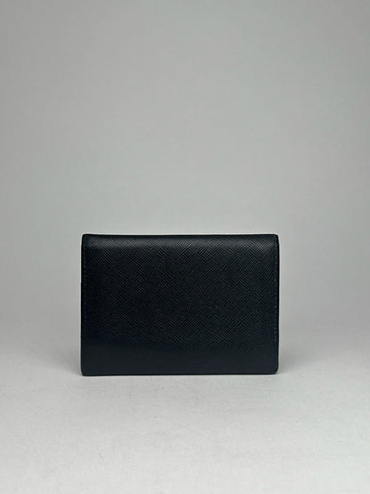 Vintage Burberry Leather Card Holder black