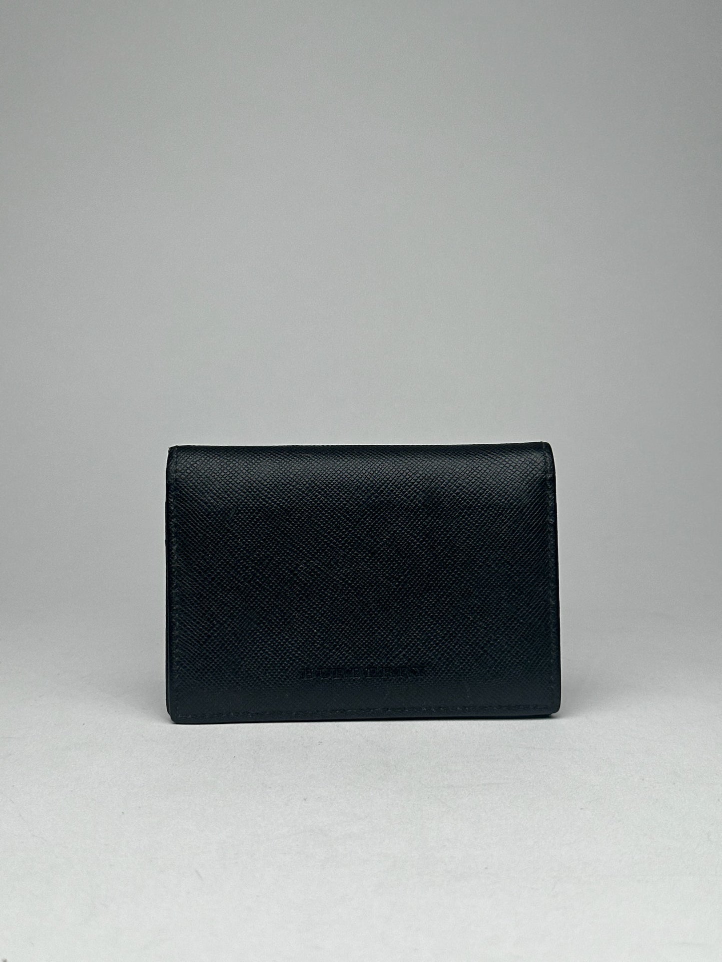 Vintage Burberry Leather Card Holder black