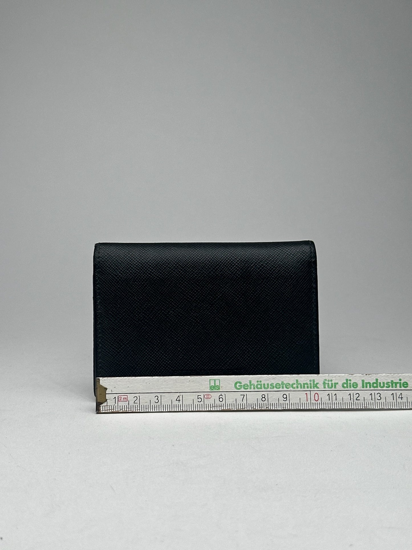 Vintage Burberry Leather Card Holder black