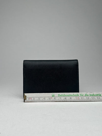 Vintage Burberry Leather Card Holder black