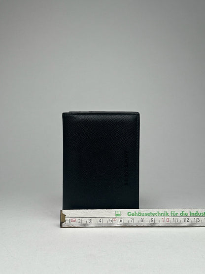Vintage Burberry Leather Card Holder black