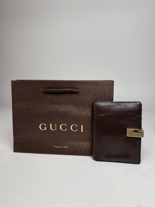 Vintage Gucci Leather Wallet Brown