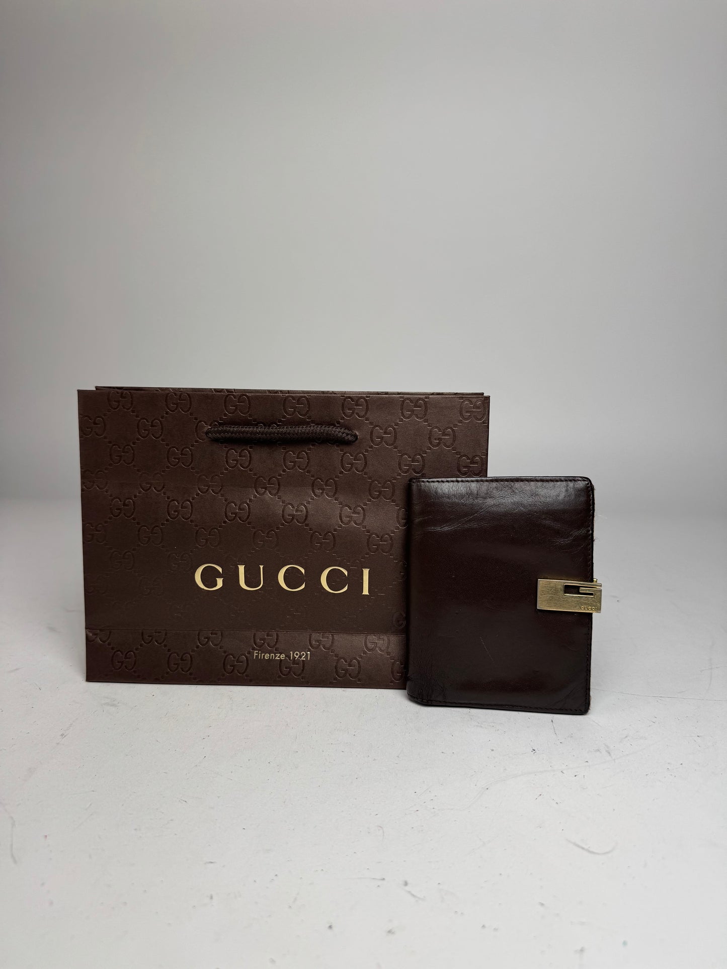 Vintage Gucci Leather Wallet Brown