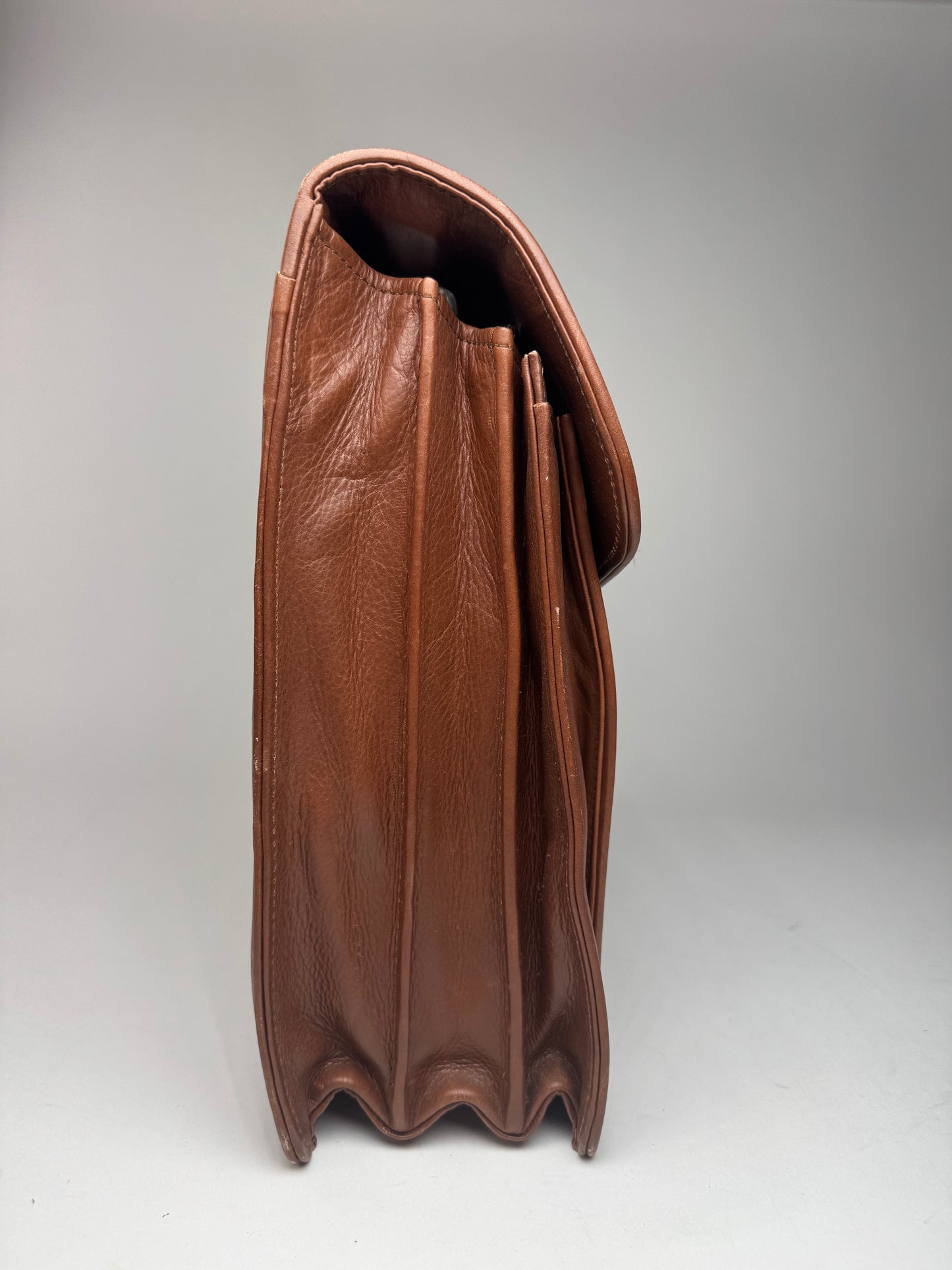 Vintage Balenciaga Leather Briefcase brown