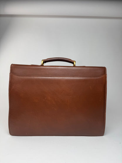 Vintage Balenciaga Leather Briefcase brown