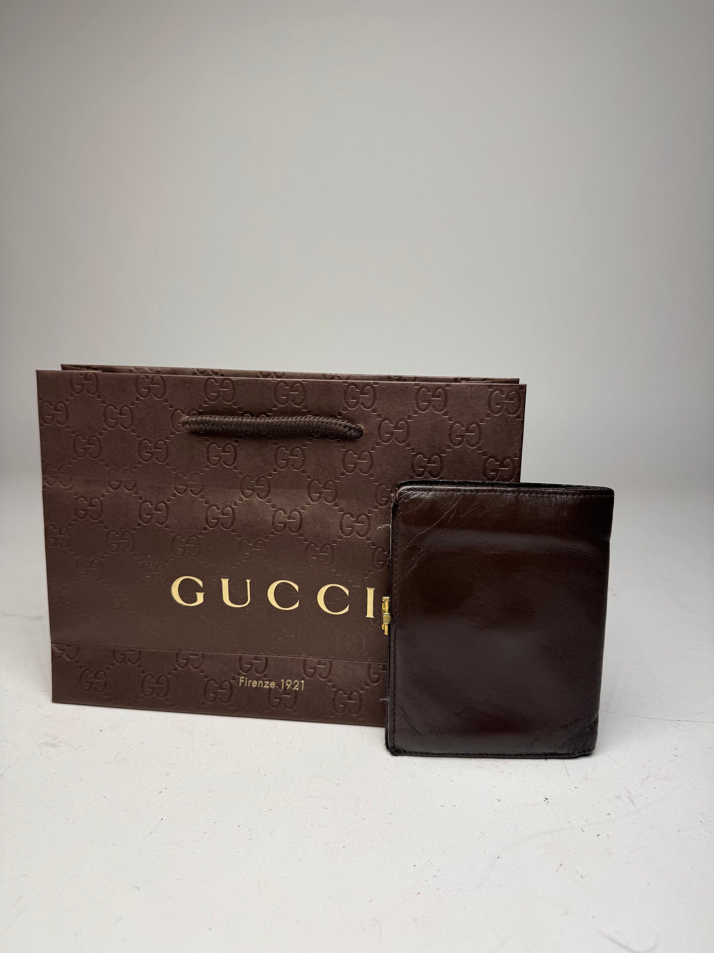Vintage Gucci Leather Wallet Brown