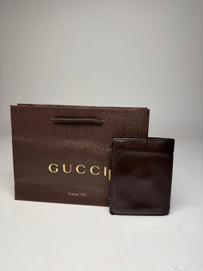 Vintage Gucci Leather Wallet Brown