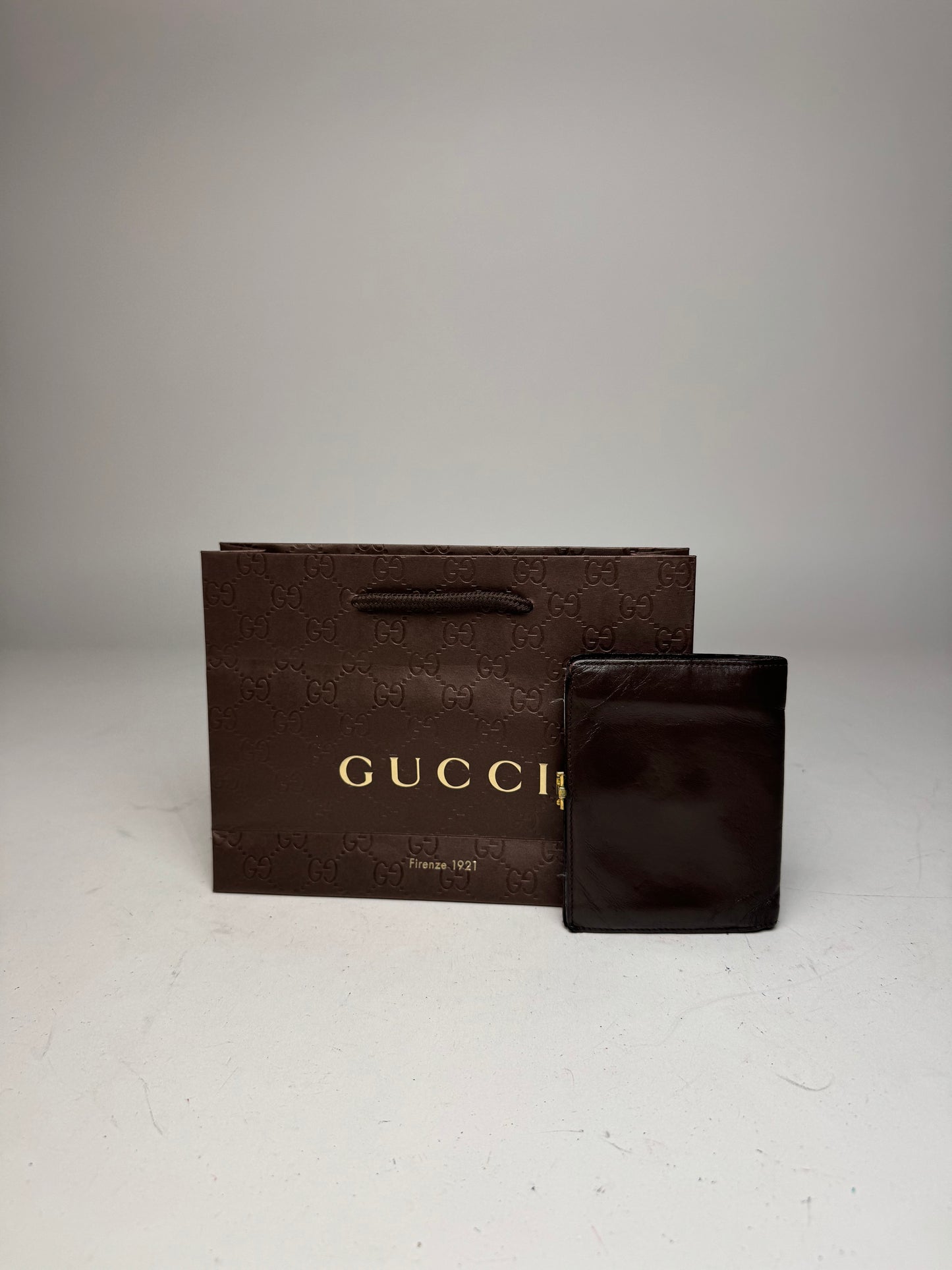 Vintage Gucci Leather Wallet Brown