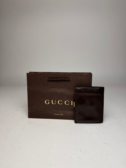 Vintage Gucci Leather Wallet Brown
