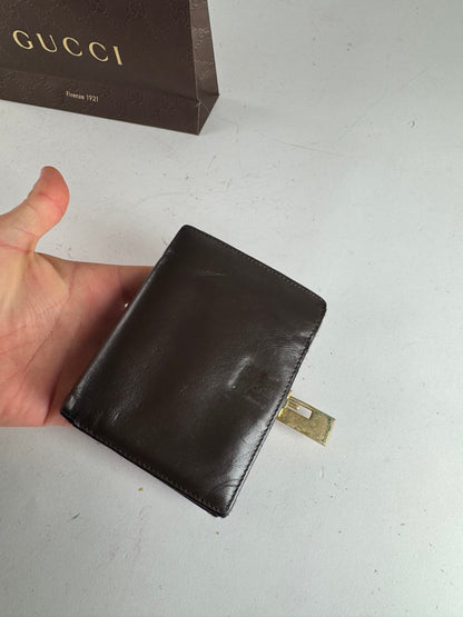 Vintage Gucci Leather Wallet Brown