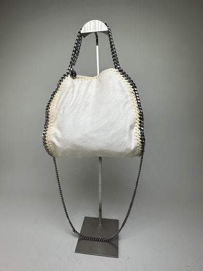 Vintage Stella Mc Cartney 2way Chain Strap Tote Bag White Beige
