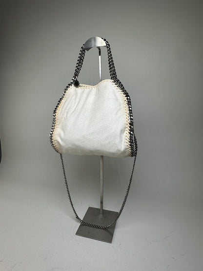 Vintage Stella Mc Cartney 2way Chain Strap Tote Bag White Beige